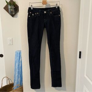 True Religion Jennie Skinny Jeans Dark Wash